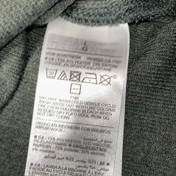 Old Navy Women's Plush Ribbed V-Neck Long Sleeve T-Shirt Olive Green Size Large - Picture 4 of 5